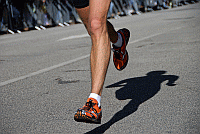 Die Beine eines Läufers
